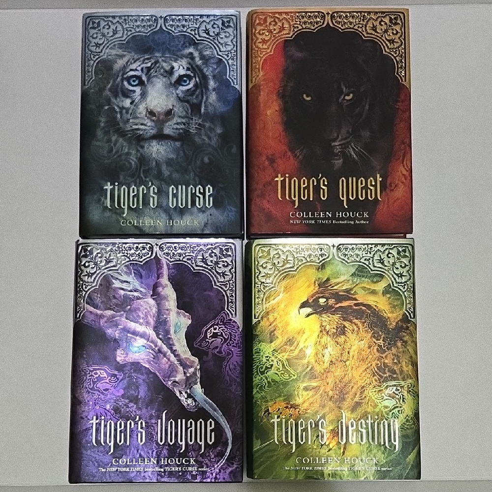 The Tigers Curse Series 1-4 Hardcover Books by Colleen Houck